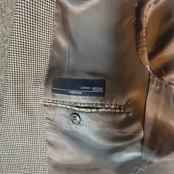 Joseph Abboud Wool and Silk Blazer Sport Coat Suit Jacket‎ Size 42R "Flaws" - Picture 4 of 7